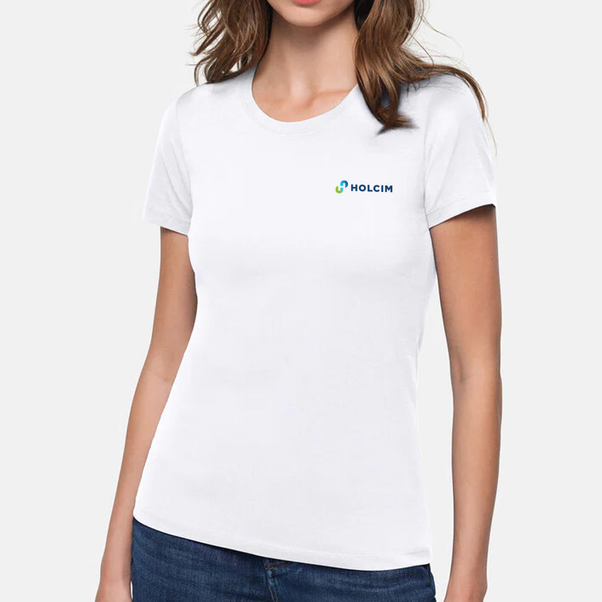 HAKRO Damen T-Shirt CLA, "Holcim", weiß