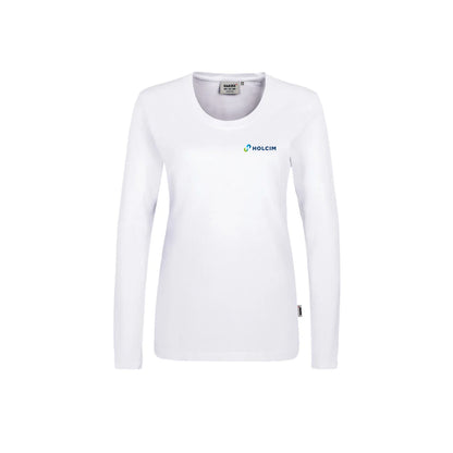 HAKRO Damen Longsleeve "Holcim" - weiß