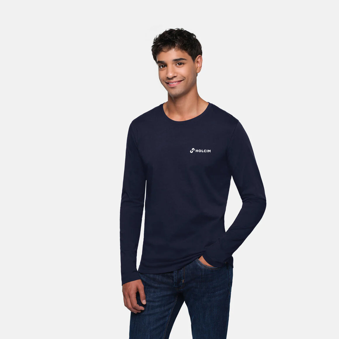 HAKRO Herren Longsleeve "Holcim" tinte
