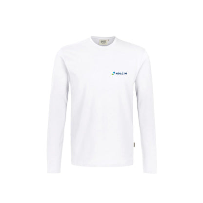 HAKRO Herren Longsleeve "Holcim" weiß